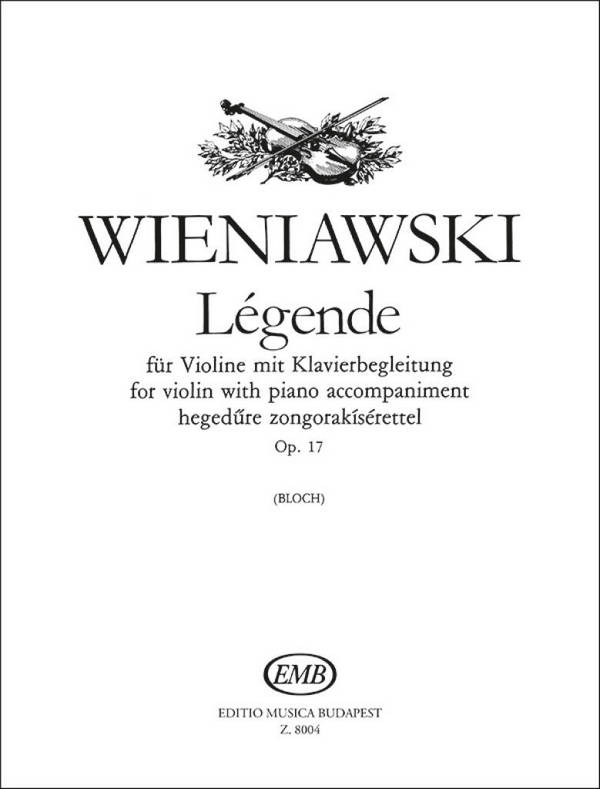 Legende op.17  für Violine und Klavier  
