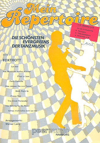 Mein Repertoire Band 3: Foxtrott&nbsp;&nbsp;für 1.+2.Stimme in B&nbsp;&nbsp;