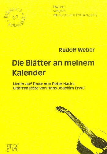 Die Blätter an meinem Kalender  Lieder mit Gitarrenbegleitung  