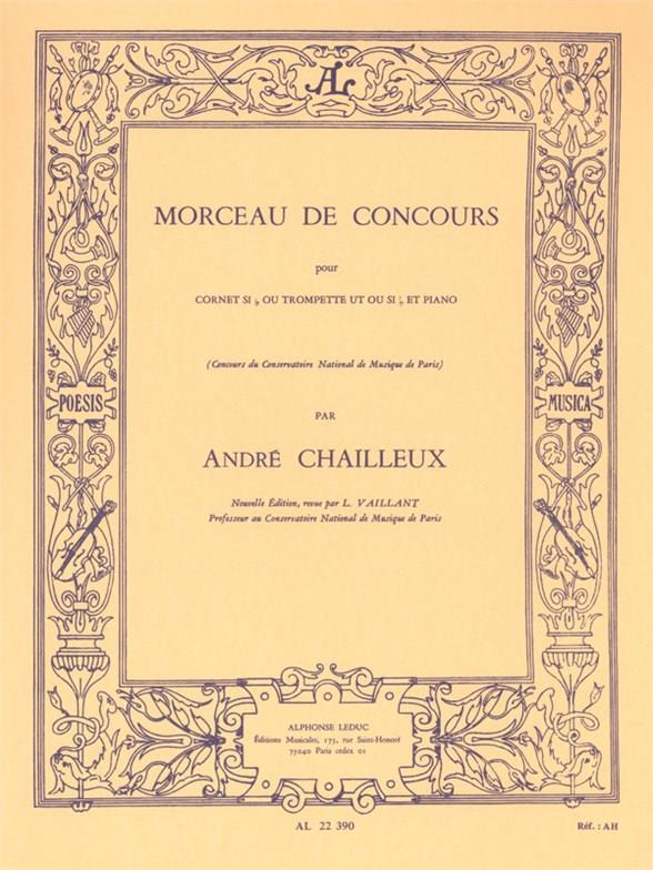 Morceau de concours  pour cornet (trompette) et piano  