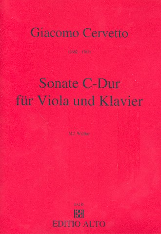 Sonate C-Dur für Viola und Klavier    