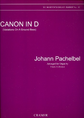 Canon in D  for organ  