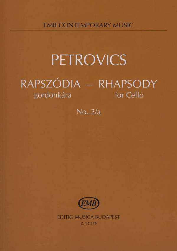 RHAPSODIE NR.2A FUER CELLO SOLO&nbsp;&nbsp;MEZO, LASZLO, ED.&nbsp;&nbsp;