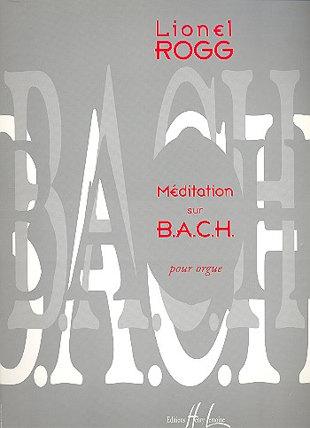 MEDITATION SUR BACH  pour orgue  