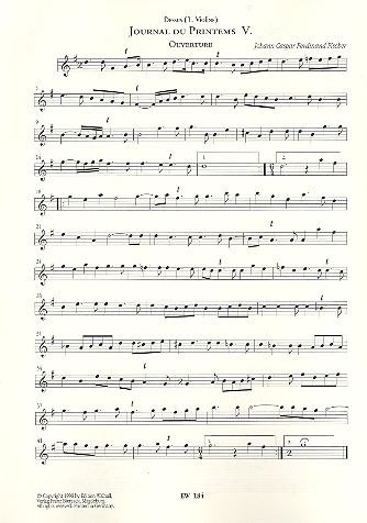 Suiten Nr.5 und Nr.6&nbsp;&nbsp;für Streicher und Bc&nbsp;&nbsp;Stimmensatz (3-3-3-2-3-Bc)