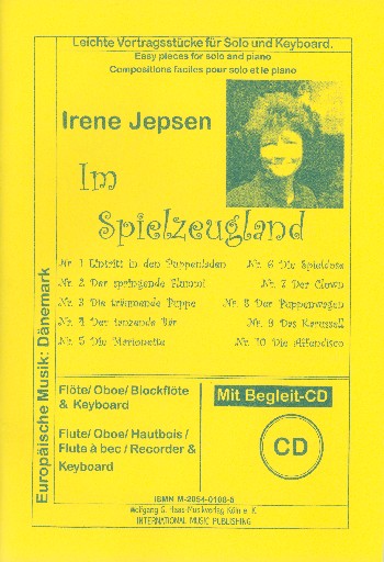 Im Spielzeugland (+CD)&nbsp;&nbsp;für Flöte (Oboe, Blockflöte) und Klavier&nbsp;&nbsp;