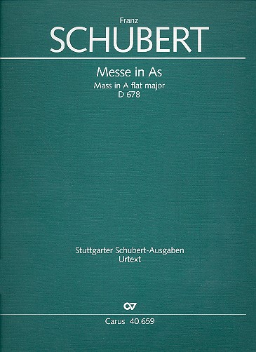 Messe As-Dur D678 2. Fassung&nbsp;&nbsp;für Soli, Chor, Orchester und Orgel&nbsp;&nbsp;Partitur