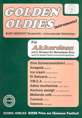 Golden Oldies Band 9 für Akkordeon  Solo, Duo oder andere Tasteninstrumente  Bunt gemischt sonderheft