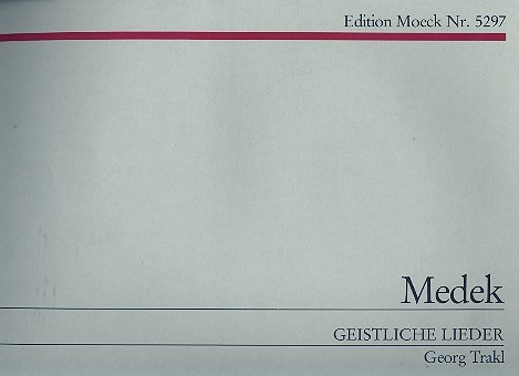 6 geistliche Lieder  für mittlere Stimme und Orgel  