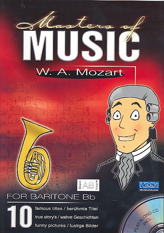 Masters of Music (+CD) 10 berühmte Titel&nbsp;&nbsp;für Horn in F / Bariton in B&nbsp;&nbsp;