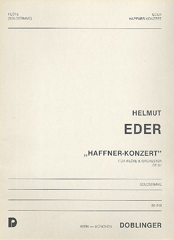 HAFFNER-KONZERT OP.82 FUER FLOETE  UND ORCHESTER,  SOLOSTIMME  