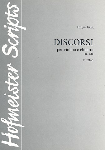 Discorsi op.52b für Violine und Gitarre  Spielaprtitur  