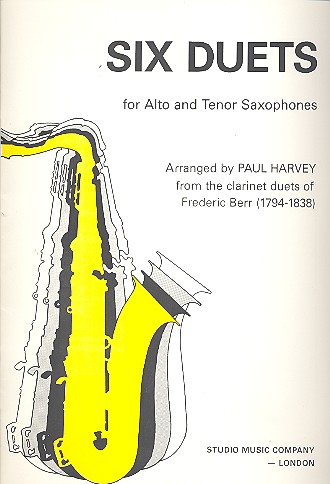6 Duets for alto and tenor  saxophones  