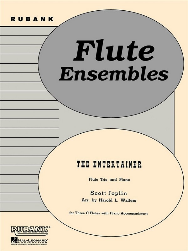 The Entertainer  for 3 flutes and piano  parts