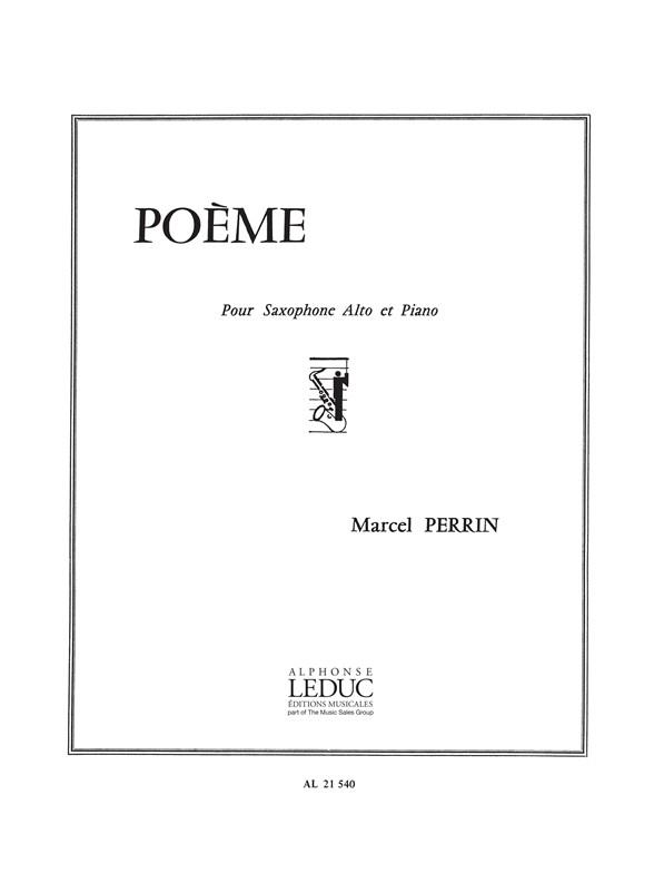 POEME POUR SAXOPHONE ALTO ET&nbsp;&nbsp;PIANO&nbsp;&nbsp;