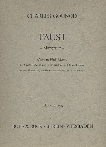 Margarete    Klavierauszug (dt)