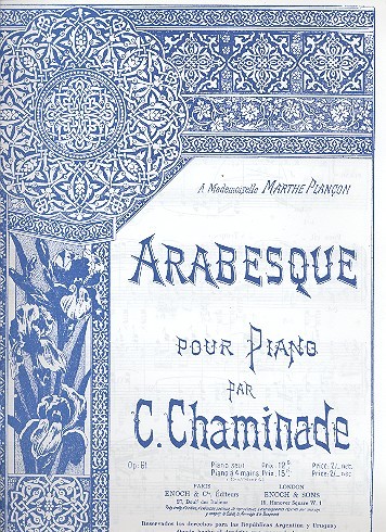 Arabesque op.61   pour piano  