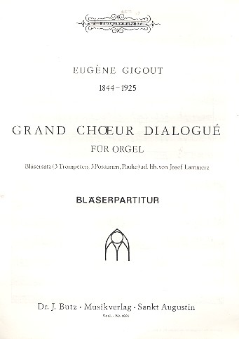 Grand choeur dialogue&nbsp;&nbsp;Bläserpartitur&nbsp;&nbsp;