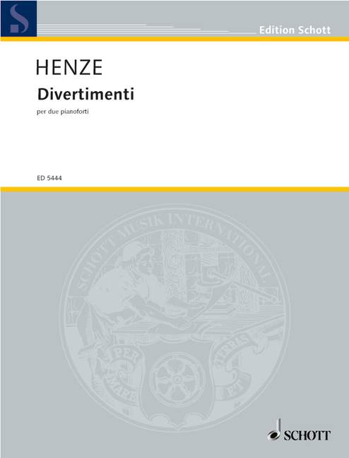 Divertimenti&nbsp;&nbsp;für 2 Klaviere 4-händig&nbsp;&nbsp;