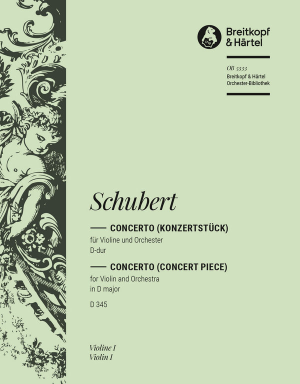 Concerto (Konzertstück) D-Dur D345  für Violine und Orchester  Violine 1
