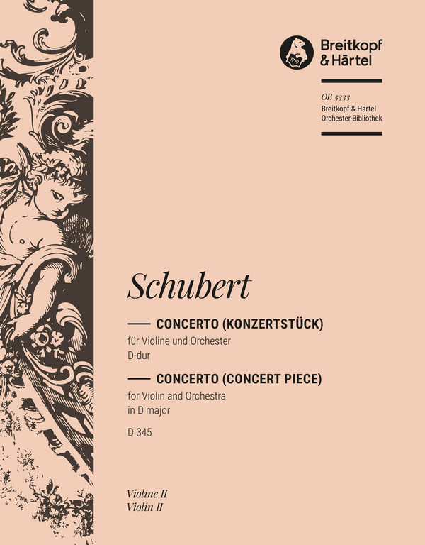 Concerto (Konzertstück) D-Dur D345  für Violine und Orchester  Violine 2