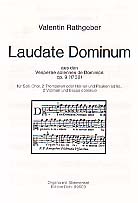 Laudate dominum op.9 für Soli, Chor,  2 Trompeten (Horn), Pauken ad lib.,  2 Violinen und Bc,   Stimmen
