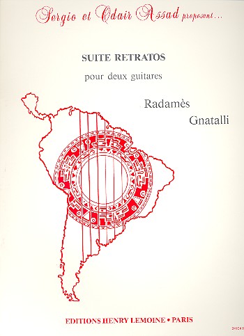 Suite retratos pour 2 guitares&nbsp;&nbsp;partition&nbsp;&nbsp;