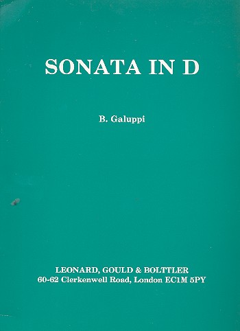 Sonata d major  for organ  