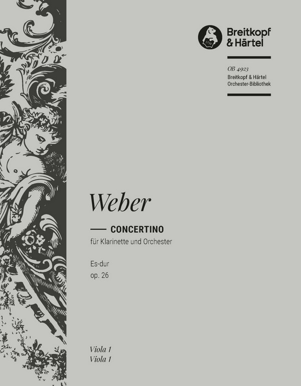 Concertino Es-Dur op.26  für Klarinette und Orchester  Viola