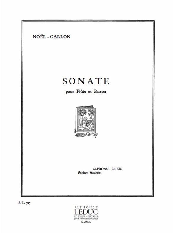 Sonate pour flûte et basson  2 partitions  