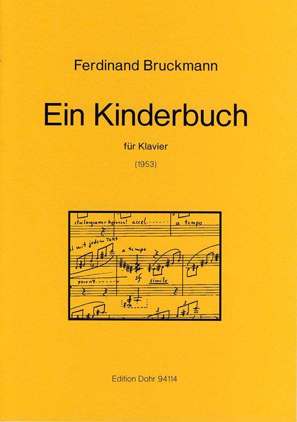 Ein kinderbuch&nbsp;&nbsp;für Klavier&nbsp;&nbsp;