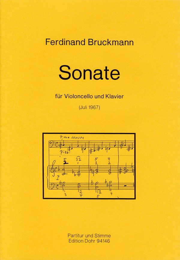 Sonate für Violoncello und Klavier&nbsp;&nbsp;&nbsp;&nbsp;