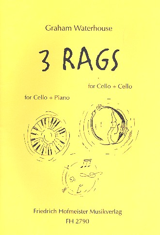 3 Rags für Violoncello und Klavier  (2 Violoncelli)  