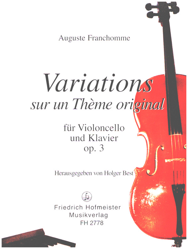 Variations sur un theme original op.3  für Violoncello und Klavier  