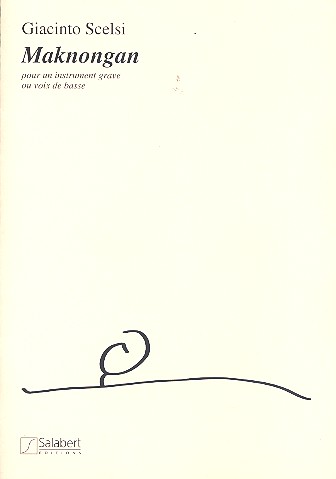 Maknongan pour un instrument grave  ou voix de basse  