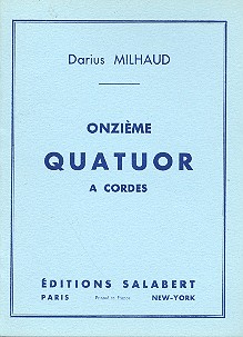 QUATUOR A CORDES NO.11 OP.232&nbsp;&nbsp;PARTITION DE POCHE&nbsp;&nbsp;