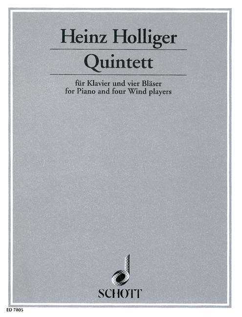 Quintett  für Klavier, Oboe (Englischhorn), Klarinette (Bass-Klarinette), Fagott  Partitur und Stimmen
