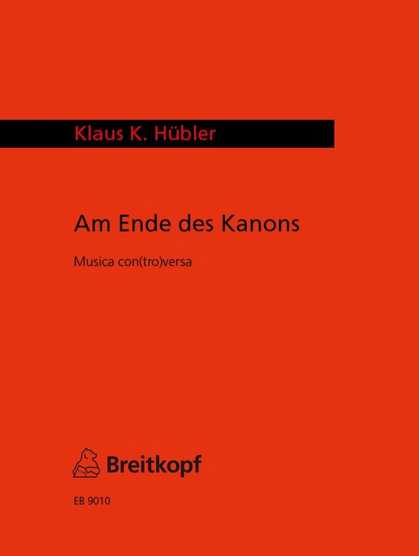 Am Ende des Kanons  für Posaune und Orgel  Spielpartitur