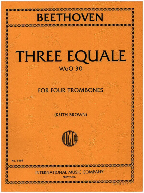 3 Equale WoO.30  for 4 trombones  score and parts