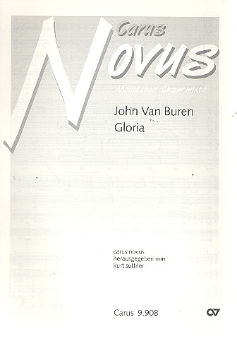 Gloria für gem chor a cappella&nbsp;&nbsp;Partitur&nbsp;&nbsp;