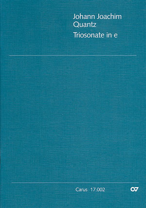 Triosonate e-Moll QV2,20 für  Flöte, Violine und Bc,  Stimmen