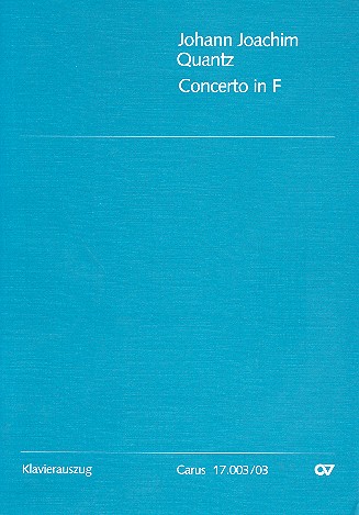 Konzert F-Dur QV5:162 für Flöte,  Streicher und Bc für Flöte  und Klavier