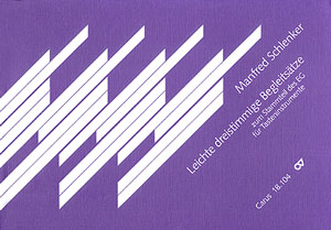 Leichte dreistimmige Begleitsätze zum Stammteil des EG&nbsp;&nbsp;für Tasteninstrument&nbsp;&nbsp;