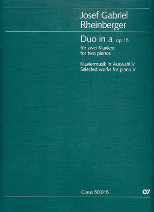 Duo a-Moll op.15 &nbsp;&nbsp;für 2 Klaviere&nbsp;&nbsp;