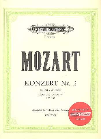 Konzert Es-Dur Nr.3 KV447 für Horn und Orchester (+CD)&nbsp;&nbsp;für Horn und Klavier&nbsp;&nbsp;