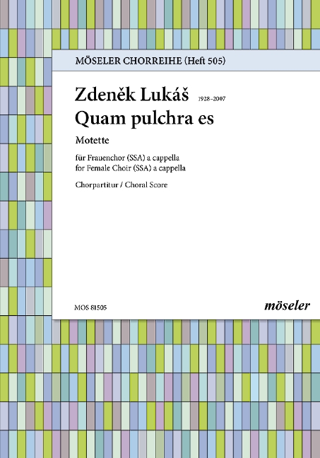 Quam pulchra es  für Frauenchor a cappella  Partitur
