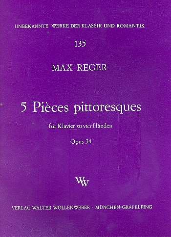 5 pièces pittoresques op.34  für Klavier zu 4 Händen  