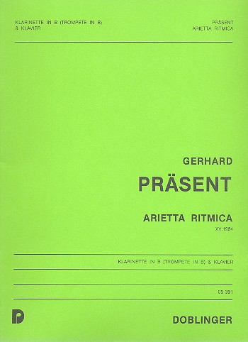 Arietta ritmica op.15 (1984)&nbsp;&nbsp;für Klarinette (Trompete in B) und Klavier&nbsp;&nbsp;