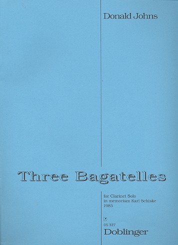 3 Bagatellen in memoriam Karl Schiske  für Klarinette  