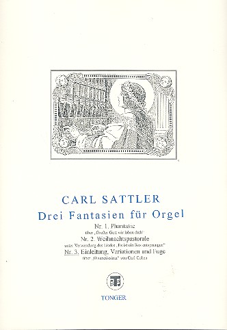 Einleitung, Variationen und Fuge über  O Sanctissima von Carl Cohen  für Orgel
